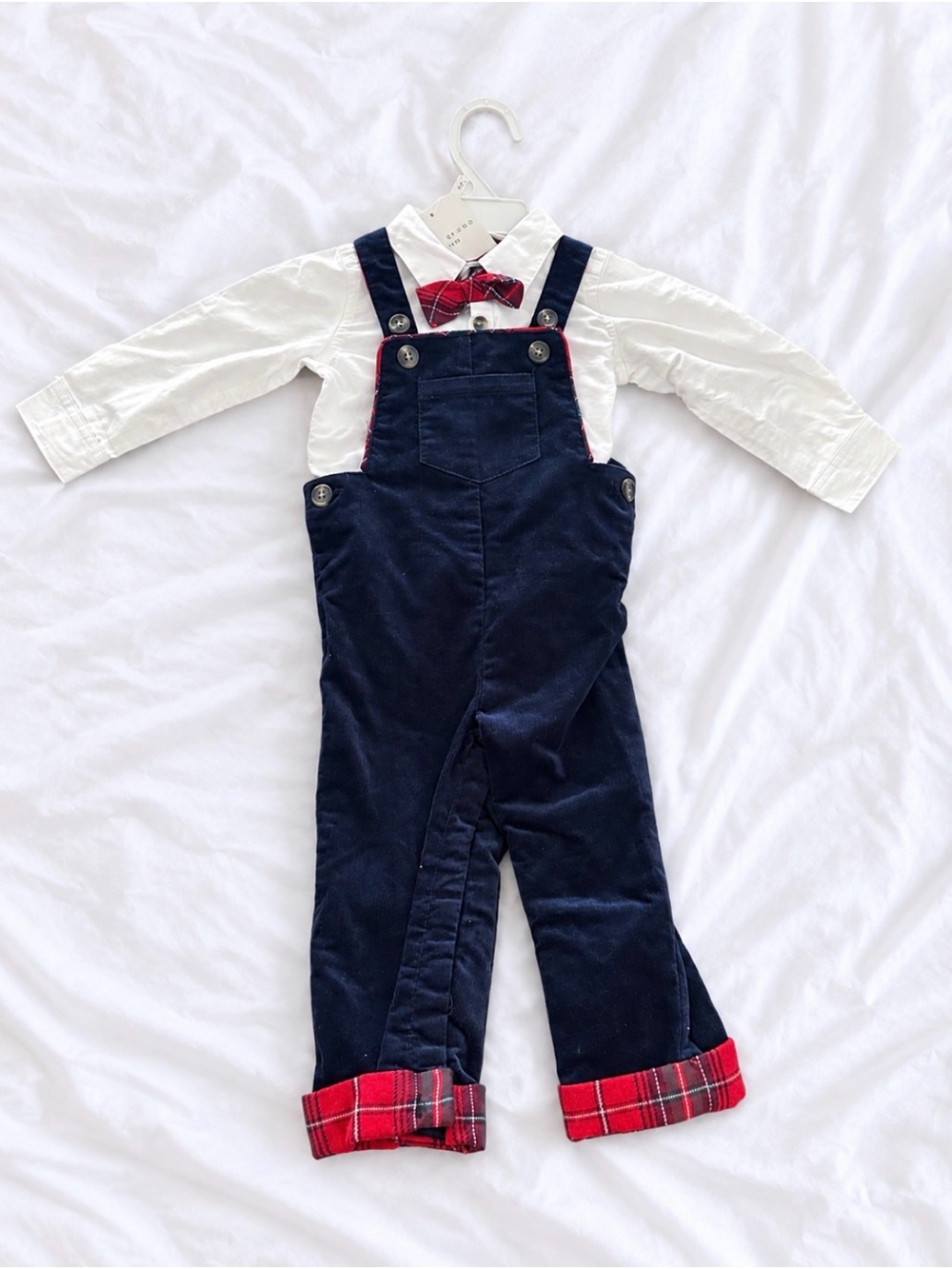 Max Studio Kids Baby Boys 2 pieces Overall Set , gift for toddler siz 12 months